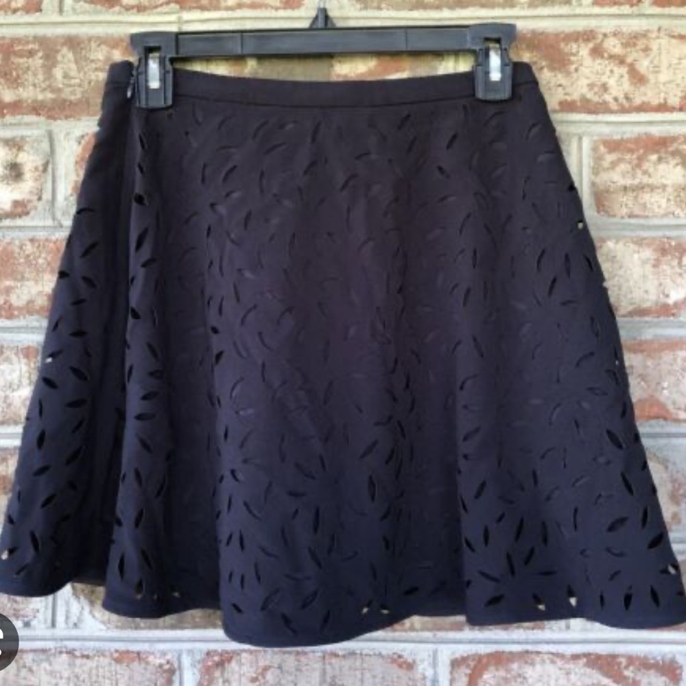 NWT - Banana Republic Cut Out Navy Skirt